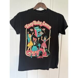 Creepy Co. Easy Baked Coven Halloween Shirt Small Black Short Sleeve
